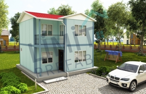 2+1 Dubleks Prefabrik Villa 80m² | Kampanyalı Prefabrik Villa Fiyatları modeli