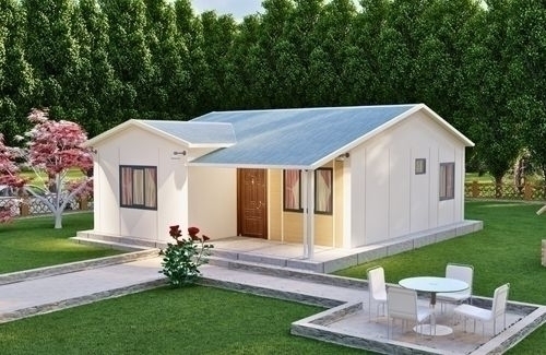 2+1 Prefabrik Ev ve Villa 68 m² - 2.8M AHŞAP DESENLİ DUVARLAR modeli