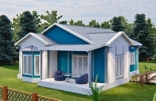 2+1 Prefabrik Ev ve Villa 89 m² - 2.8M AHŞAP DESENLİ DUVARLAR modeli