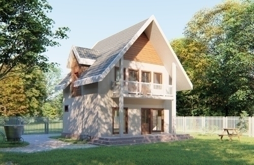 2+1 Prefabrik Villa Modelleri 98m² | KAMPANYALI EVLER | 2.8M AHŞAP DESENLİ DUVARLAR modeli