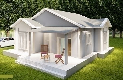 2+1 Tek Katlı Prefabrik Ev 63m² | Ekonomik Prefabrik Ev Modelleri modeli