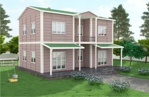 3+1 Dubleks Prefabrik Ev ve Villa 158 m² - Kampanyalı - 2.8M AHŞAP DESENLİ DUVARLAR modeli