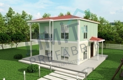 3+1 Dubleks Prefabrik Villa 118m² | Kampanyalı Prefabrik Villa Fiyatları modeli