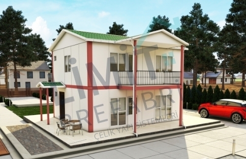 3+1 Dubleks Prefabrik Villa 120m² | Kampanyalı Prefabrik Villa Fiyatları modeli