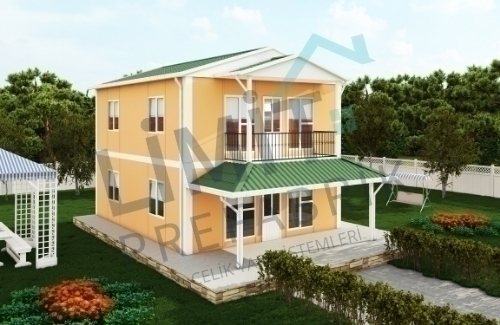 3+1 Dubleks Prefabrik Villa 122m² | Kampanyalı Prefabrik Villa Fiyatları modeli