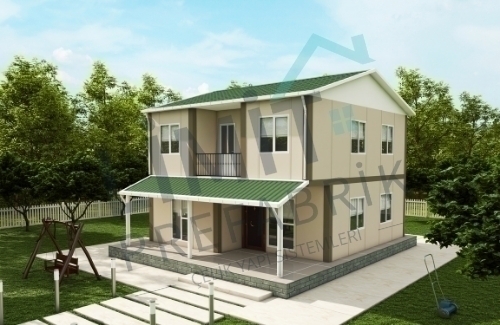 3+1 Dubleks Prefabrik Villa 131m² | Kampanyalı Prefabrik Villa Fiyatları modeli