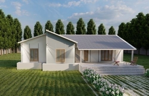 3+1 Prefabrik Ev Modelleri 121m² | 2.8M Ahşap Desenli Dış Cepheli modeli