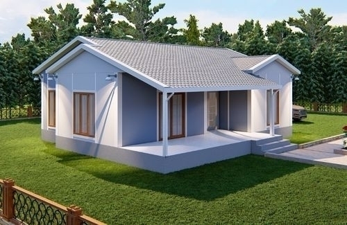 3+1 Prefabrik Ev Modelleri 97m² | 2.8M AHŞAP DESENLİ DUVARLAR modeli