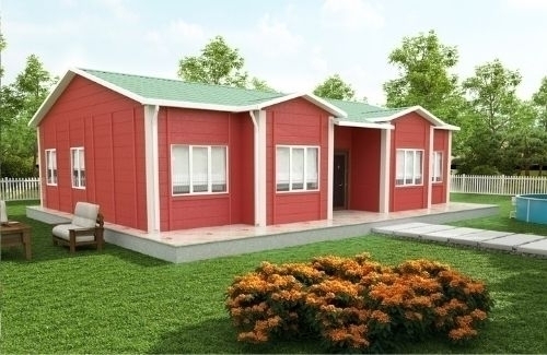 3+1 Prefabrik Ev ve Villa 112 m² - 2.8M AHŞAP DESENLİ DUVARLAR modeli