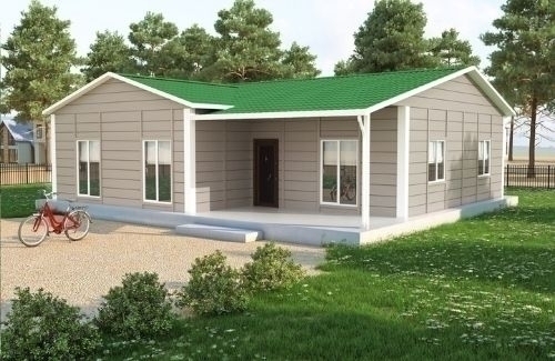 3+1 Prefabrik Ev ve Villa 117 m² - 2.8M AHŞAP DESENLİ DUVARLAR modeli