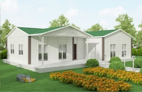 3+1 Prefabrik Ev ve Villa 123 m² - Kampanyalı - 2.8M AHŞAP DESENLİ DUVARLAR modeli