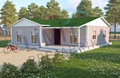 3+1 Tek Katlı Prefabrik Ev 117m² | Kampanyalı Prefabrik Ev Fiyatları modeli