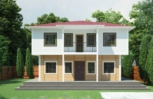 4+1 Dubleks Prefabrik Ev ve Villa 167 m² - 2.8M AHŞAP DESENLİ DUVARLAR modeli