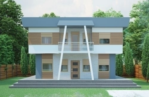 4+1 Dubleks Prefabrik Ev ve Villa 168 m² modeli