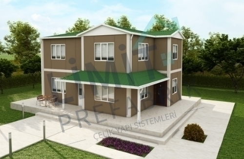 4+1 Dubleks Prefabrik Villa 142m² | Kampanyalı Prefabrik Villa Fiyatları modeli