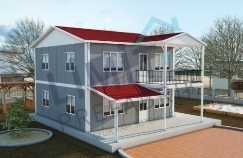4+1 Dubleks Prefabrik Villa 149m² | Kampanyalı Prefabrik Villa Fiyatları modeli
