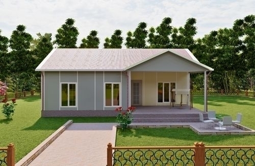 4+1 Tek Katlı Prefabrik Ev 100m² | Ekonomik Prefabrik Ev Modelleri modeli