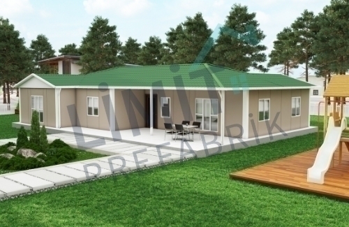 4+1 Tek Katlı Prefabrik Ev 166m² | Kampanyalı Prefabrik Ev Fiyatları modeli
